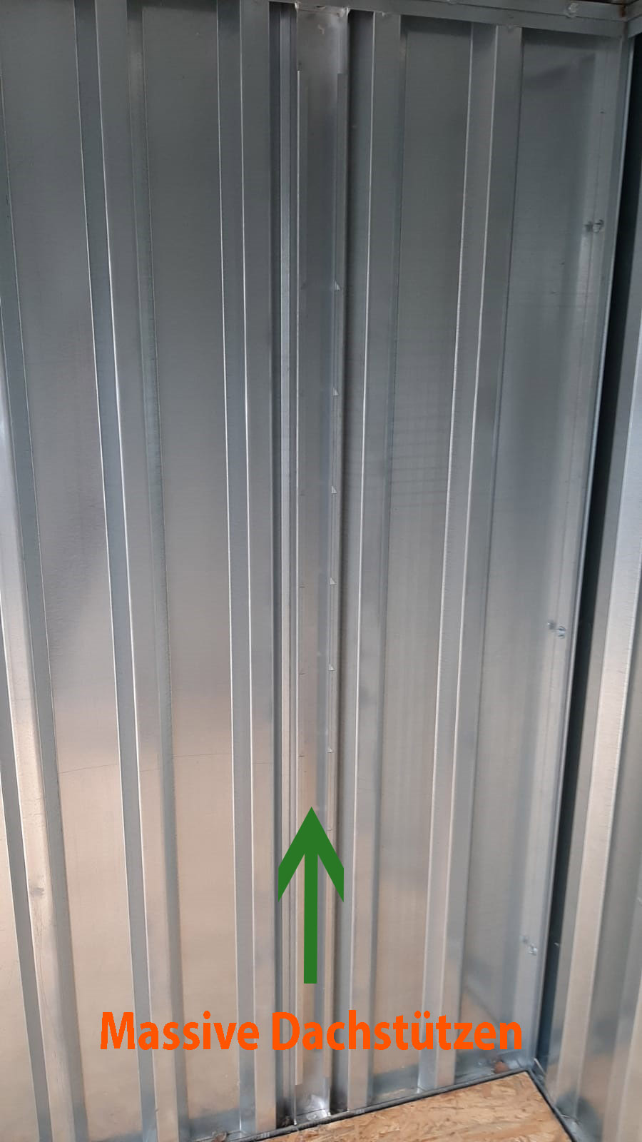 2m Blechcontainer mit Doppelflügeltür, Kranösen und Staplerlaschen