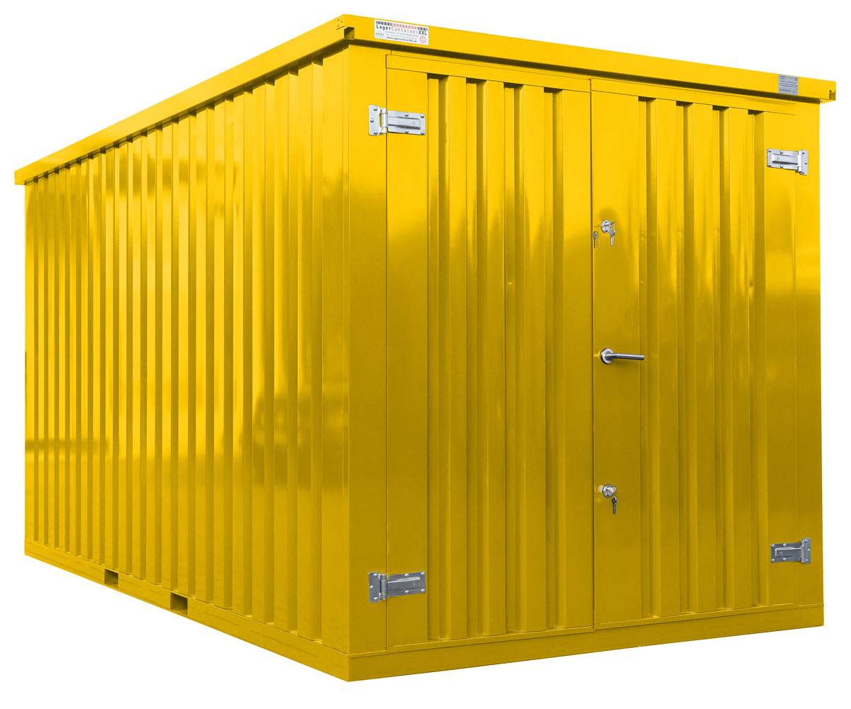 Barcontainer in RAL1003 Signalgelb