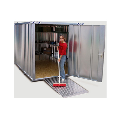 Materialcontainer Auffahrrampe - Hubwagen Rampe