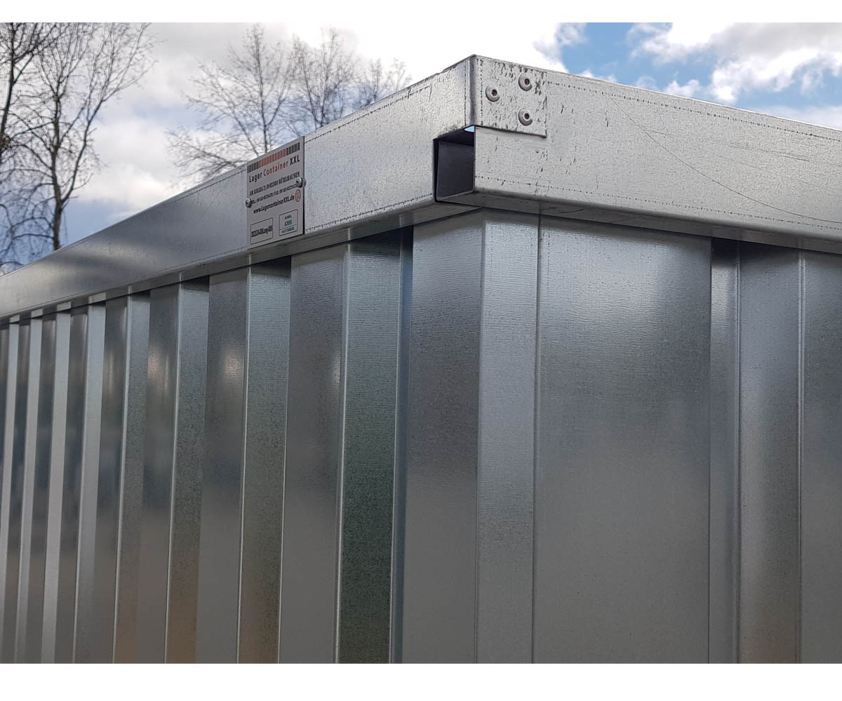 3m Spezial Blechcontainer mit Doppelflügeltür auf der langen Seite