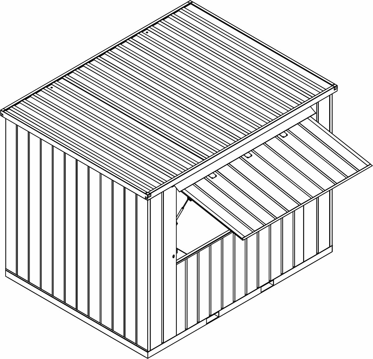 3m-Barcontainer-Anthrazit
