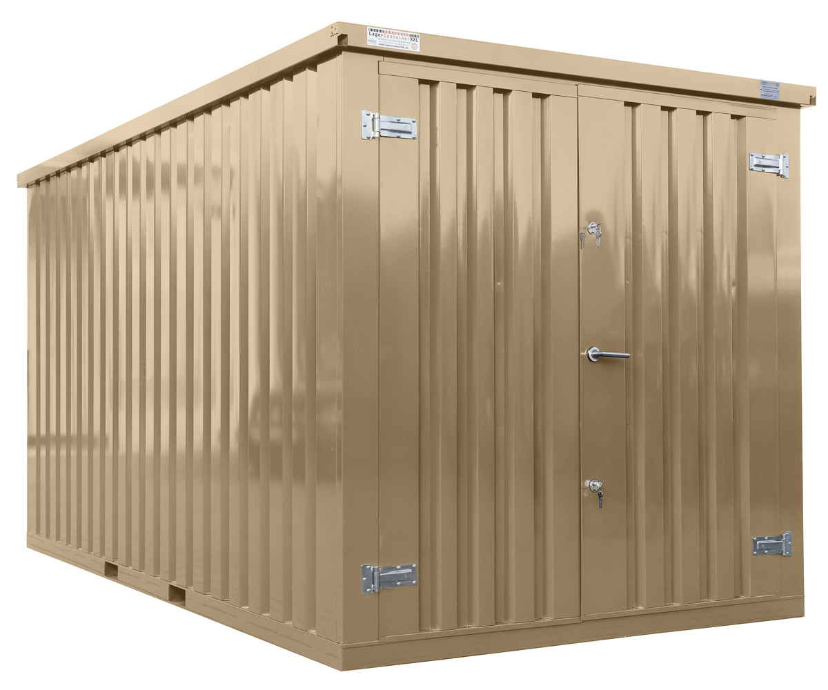 Barcontainer in Hellelfenbein