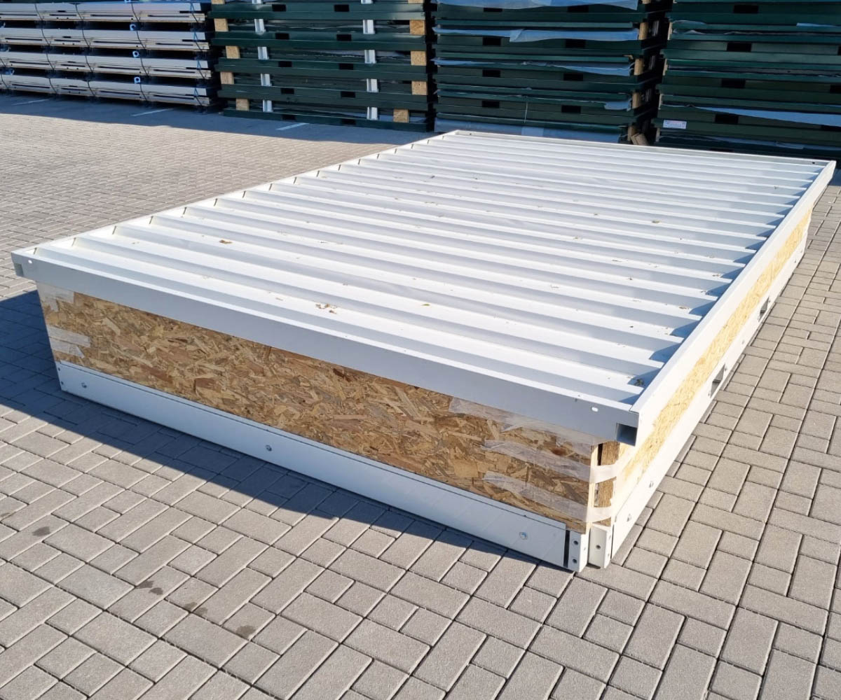 4m Bürocontainer zerlegt