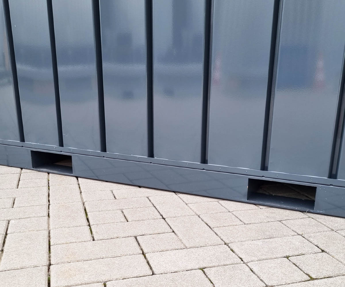 4m Gartenhäuschen in RAL 7016 Anthrazit mit Doppeltür | Prime