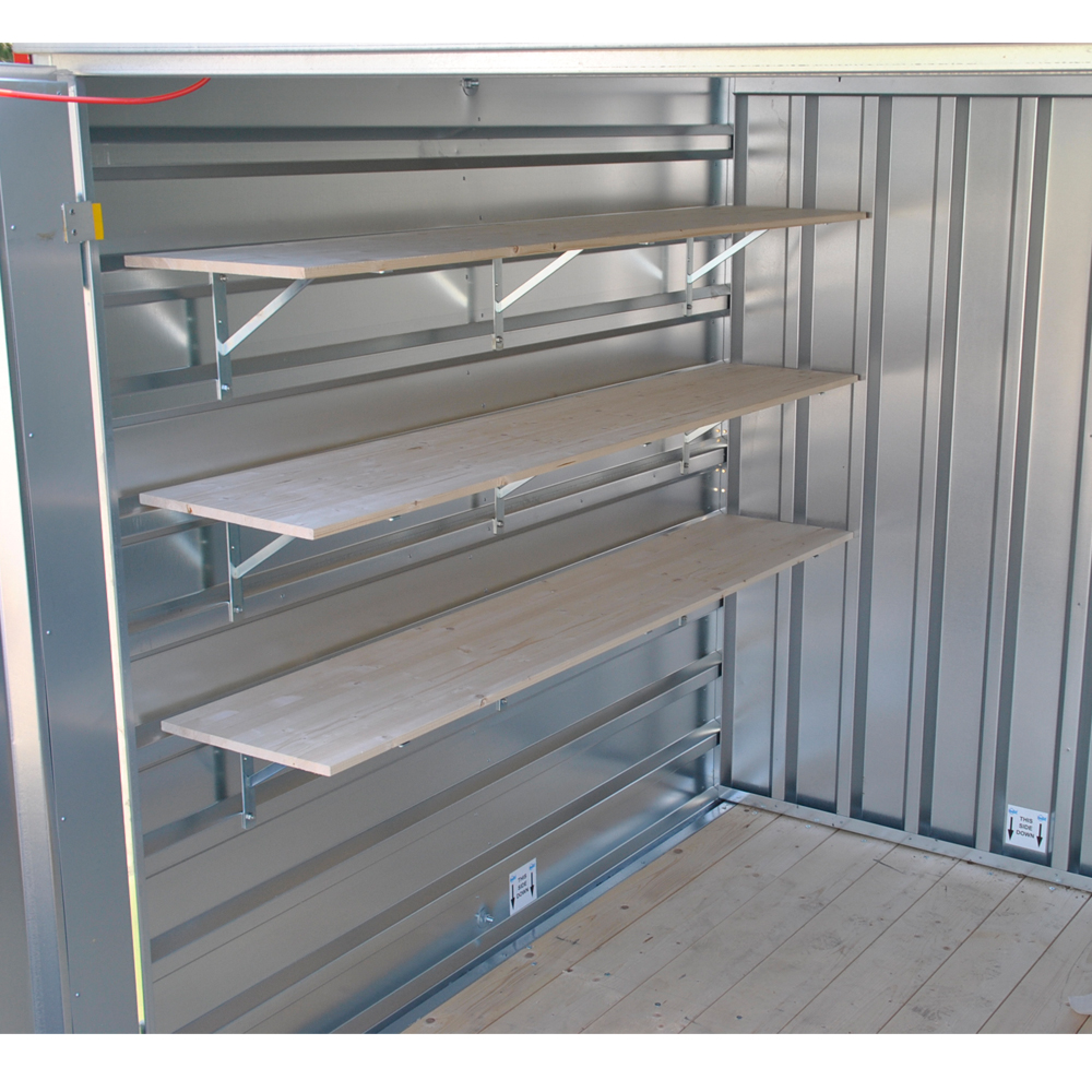 Regalsystem für Lagercontainer & Baucontainer (3xRegalboden)