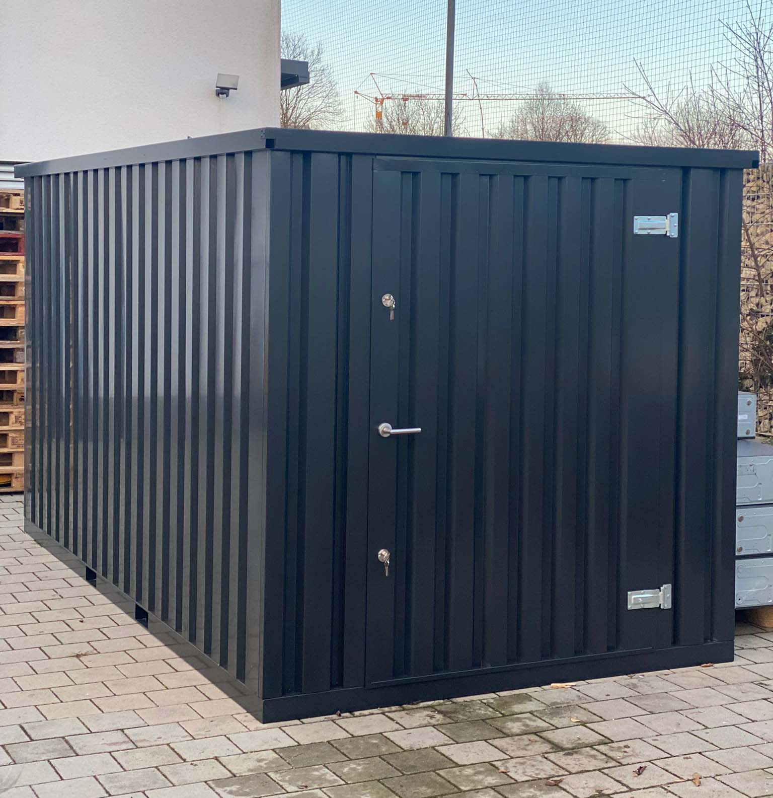 3 Meter Geräteschuppen in Anthrazit