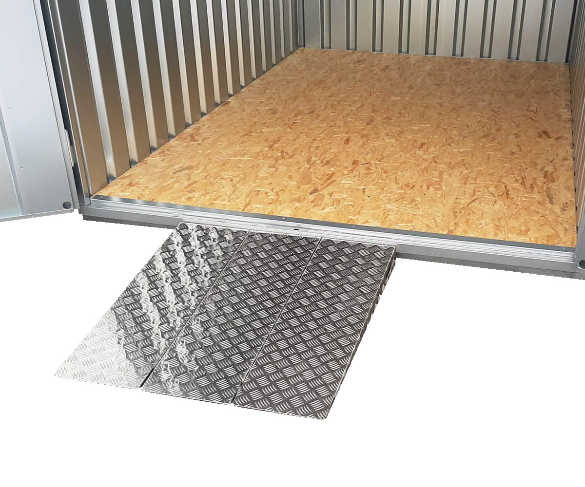 Material- & Blechcontainer Auffahrrampe - Rampen SET mit Erweiterung