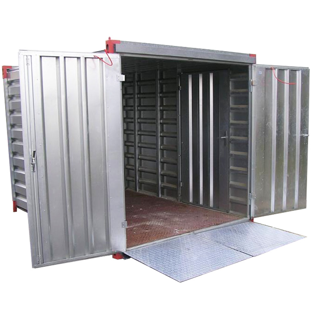 Materialcontainer Auffahrrampe - Hubwagen Rampe
