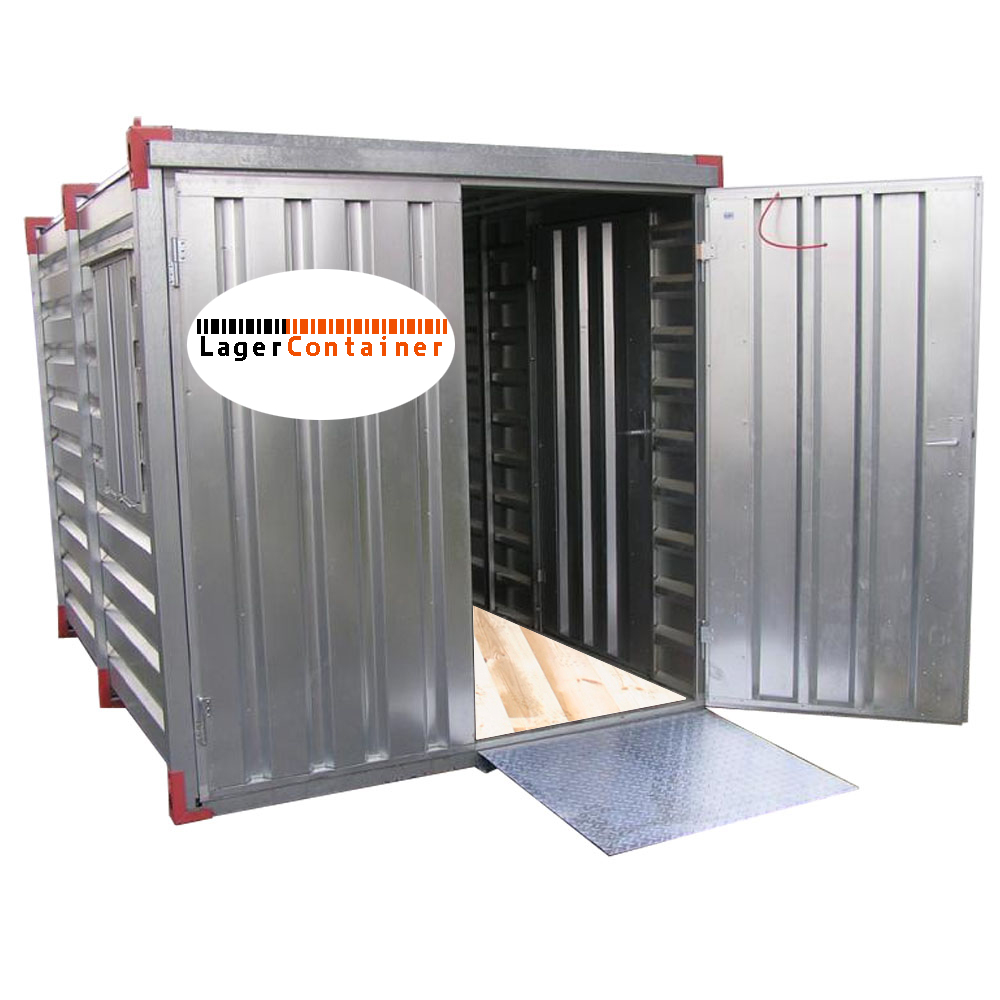 Lagercontainer Auffahrrampe - Hubwagen Rampe 1m
