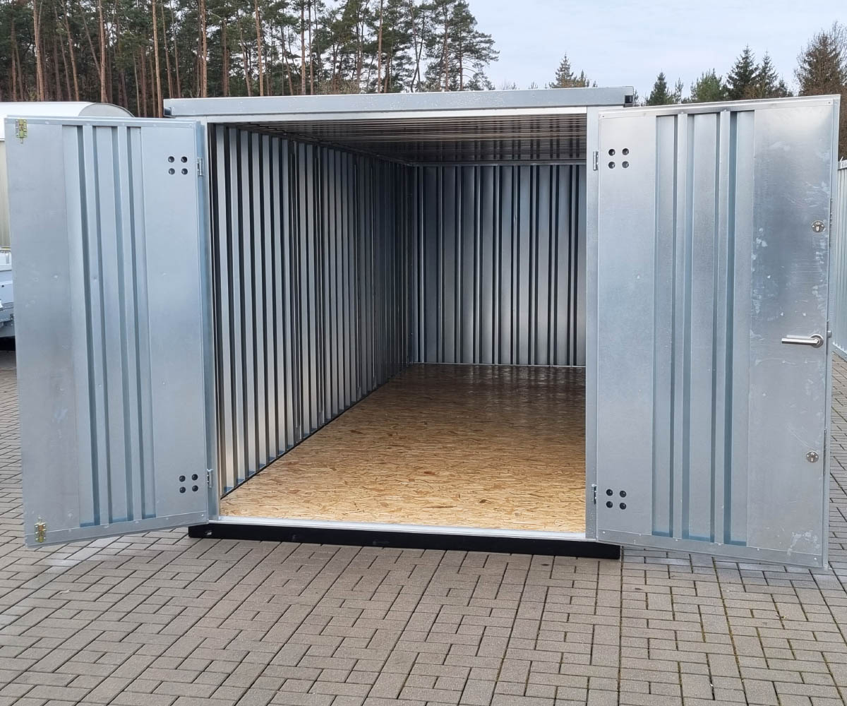 6m Container 20 Fuss mit Doppelflügeltür, Kranösen und Staplerlaschen