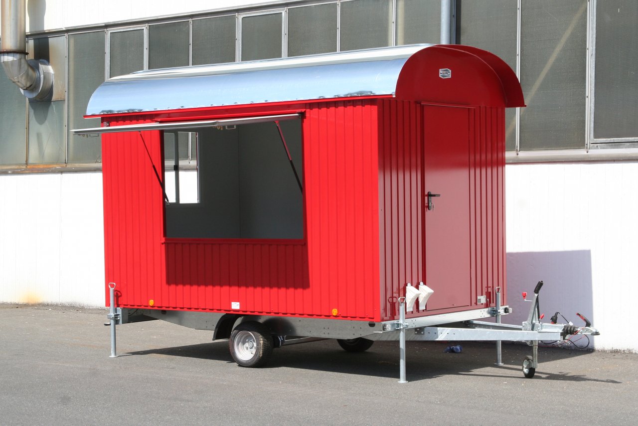 Verkaufswagen | Marktstand Isoliert 25 - 80 km/h  mit Elektroausstattung -500cm/220cm/230cm-