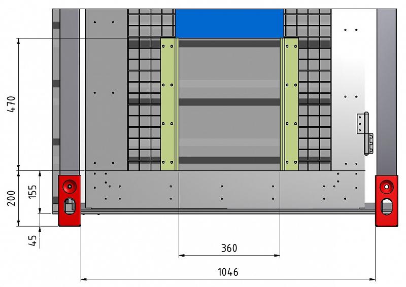 Container Türelement für Hundezwinger - Tierkäfig