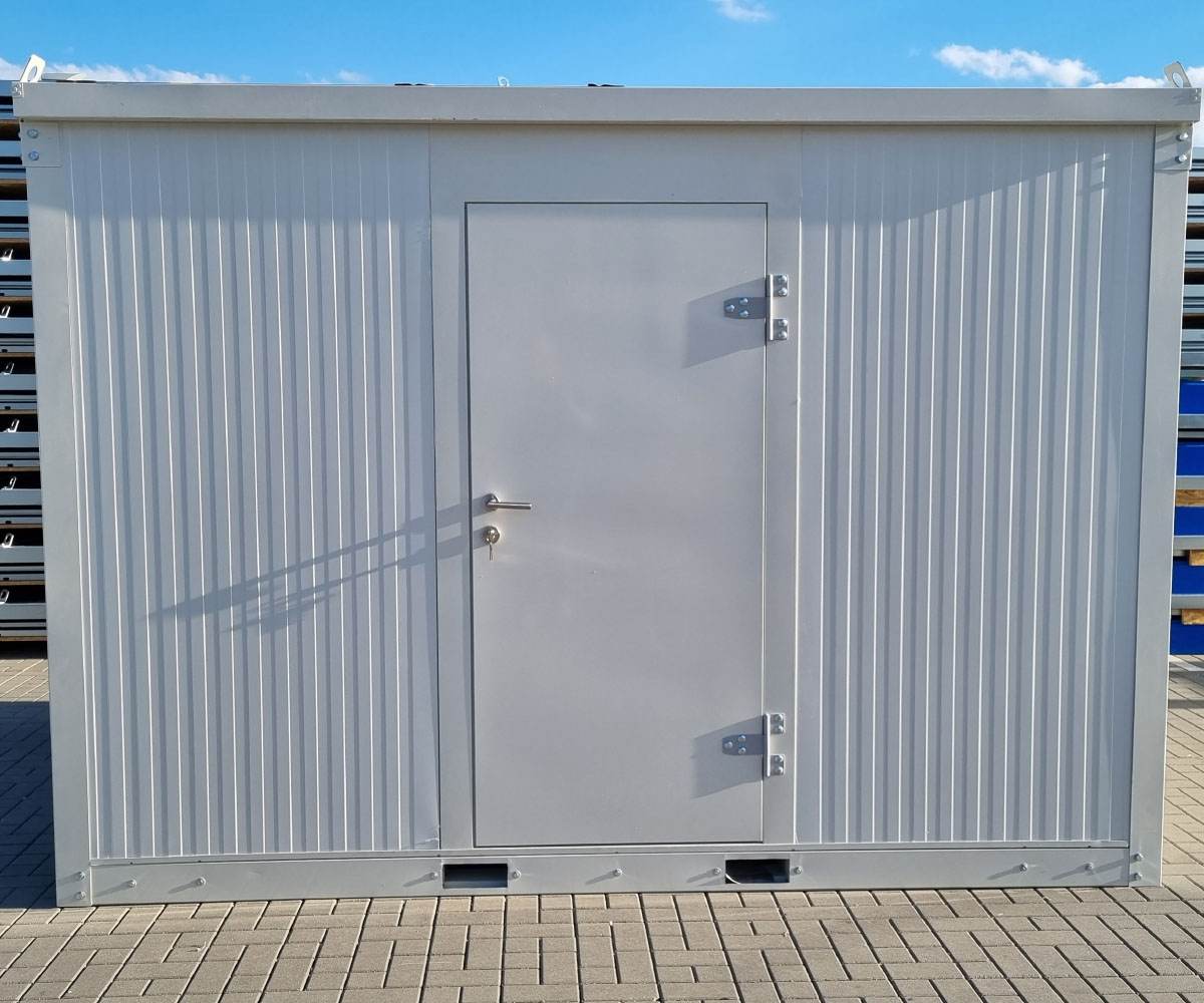 3m mobiler Bürocontainer isoliert inkl. Kranösen & Staplerführung