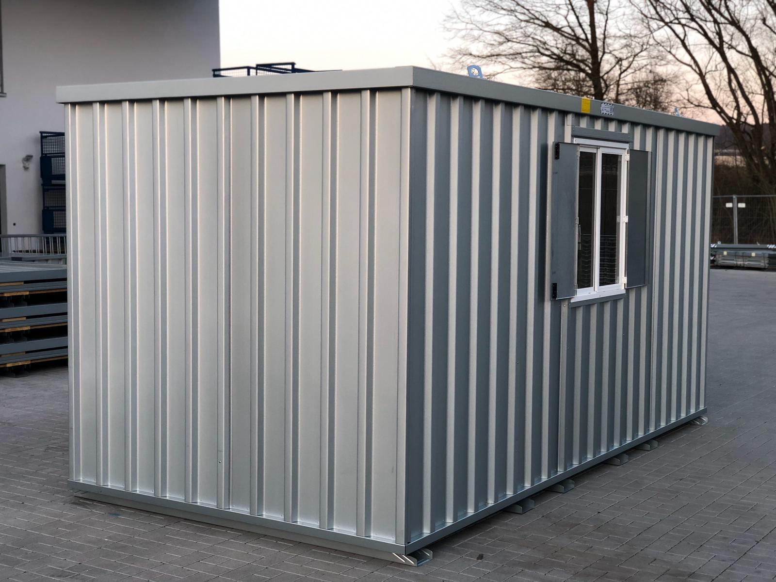 Container / Bauwagen Fenster mit Fensterläden  850 x 750 ohne Montage