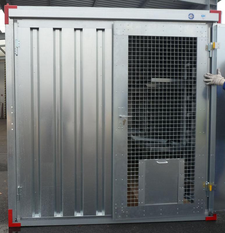 Container Türelement für Hundezwinger - Tierkäfig