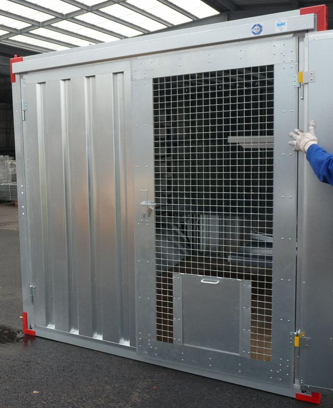 Container Türelement für Hundezwinger - Tierkäfig